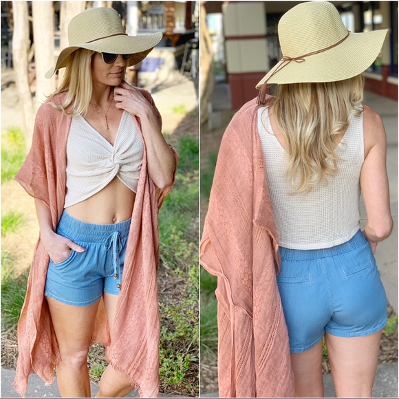 ✨LAST ONE✨Denim Shorts with Tie - Picture 4 of 4